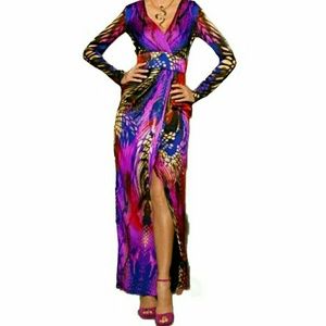 NWT Boston Proper mirrored anaconda maxi dress 2